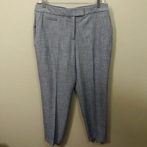 Investments Women's Pants Slacks Blue Gray Stretch Professional Office Sz 18